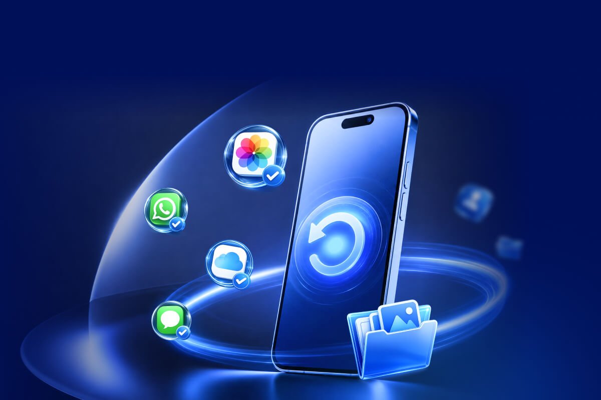iPhone data recovery on a phone